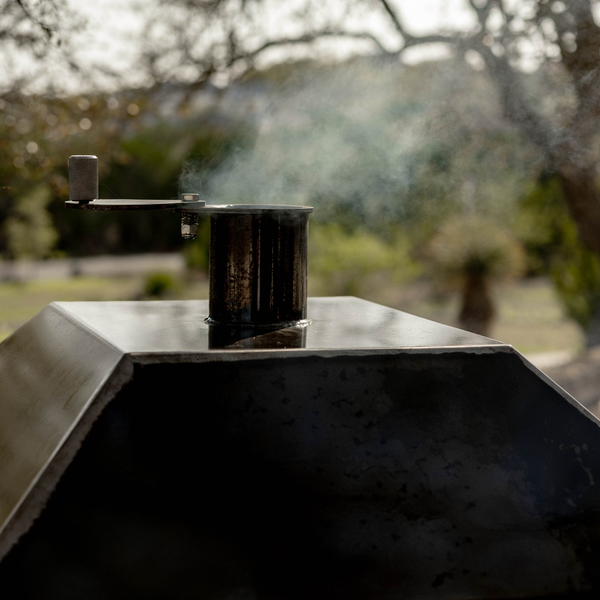 Backyard bbq smoker.