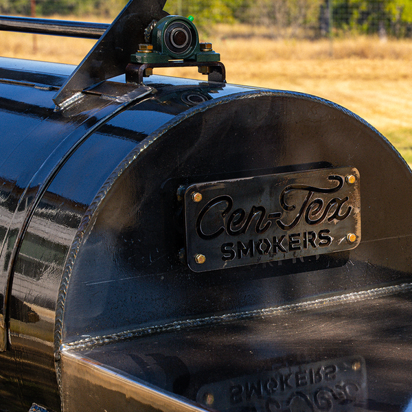 A handmade backyard smoker on a Texas ranch. 